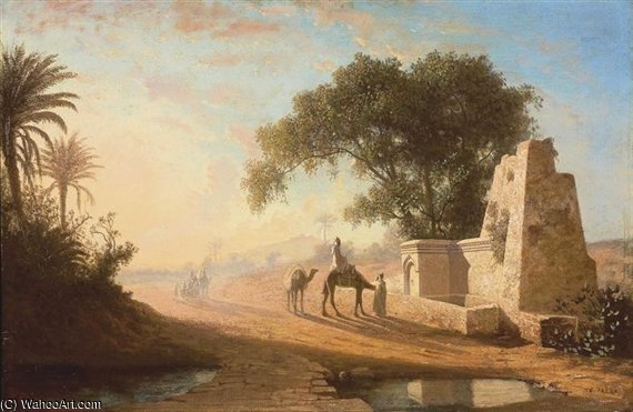 A Fountain In The Desert — Charles Théodore Frère Dit Frère Bey