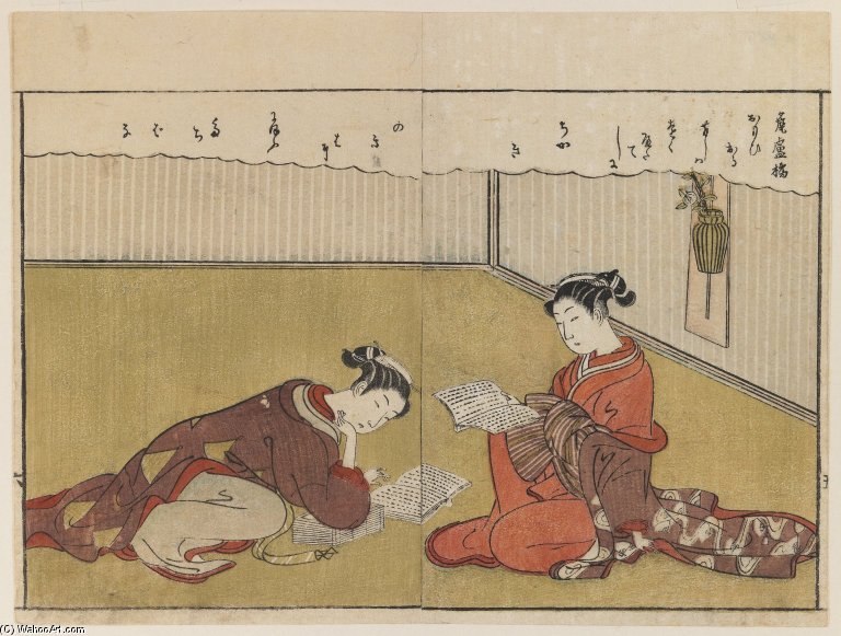Page From Haru No Nishiki — Suzuki Harunobu