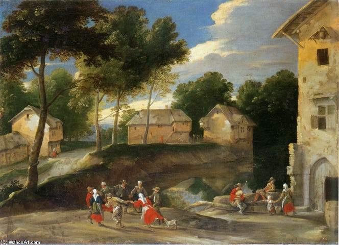 Village Landscape — Jacques Fouquier