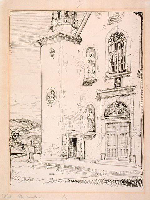 Église Sainte-famille, Île D'orléans — Arthur Lismer