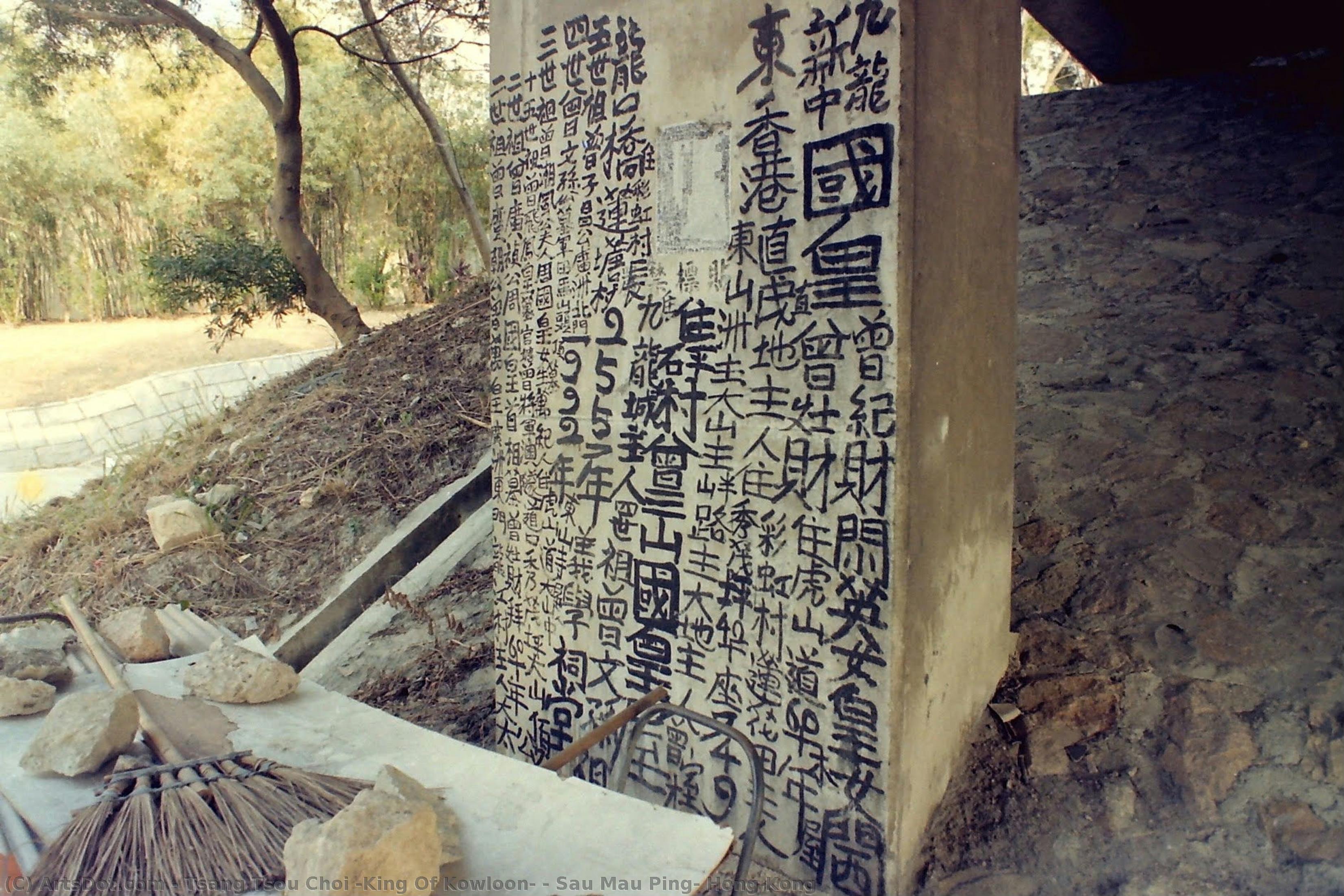 Sau Mau Ping, Hong Kong — Tsang Tsou Choi (king Of Kowloon)