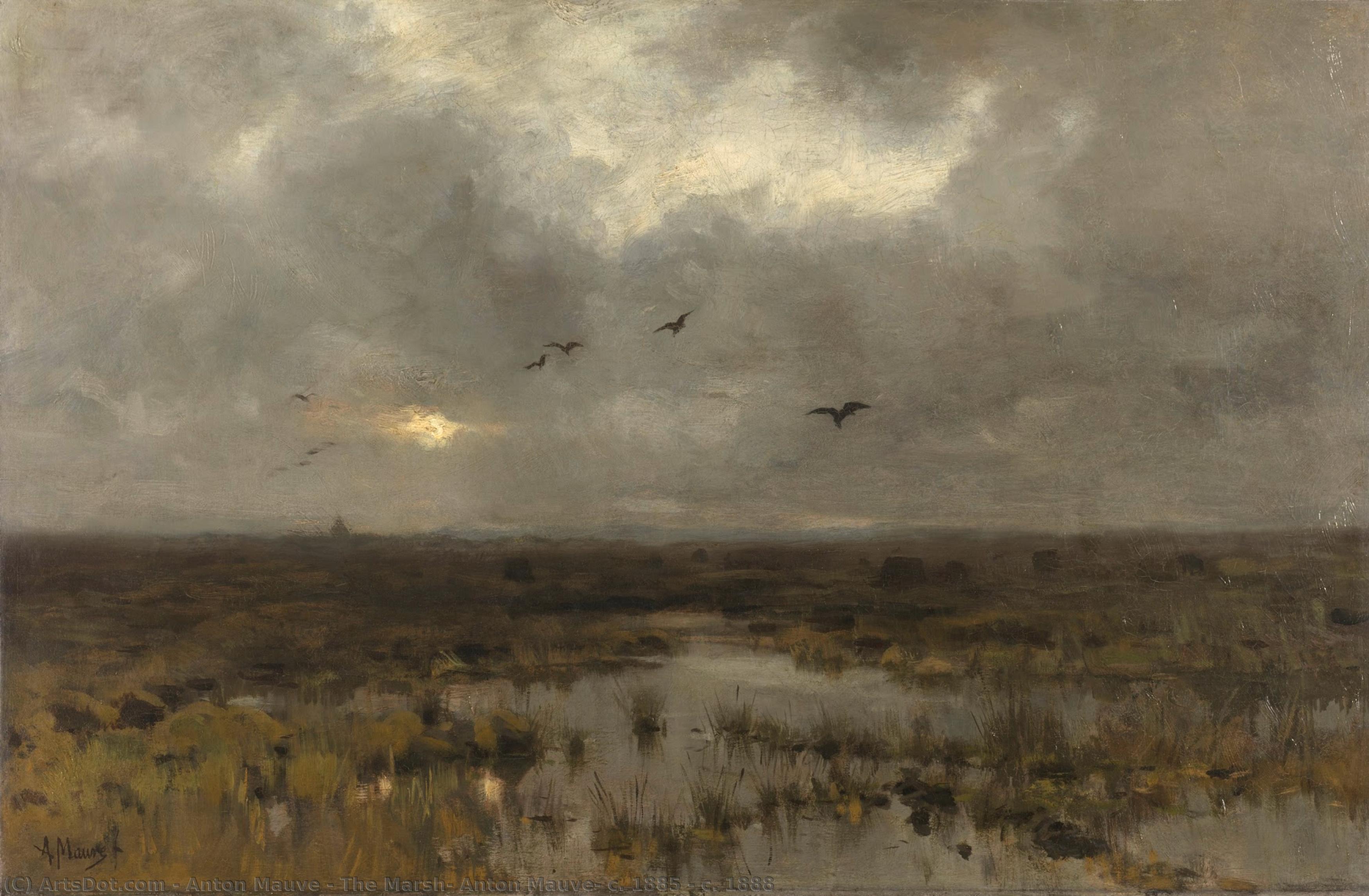 The Marsh, Anton Mauve, C. 1885 - C. 1888 — Anton Mauve