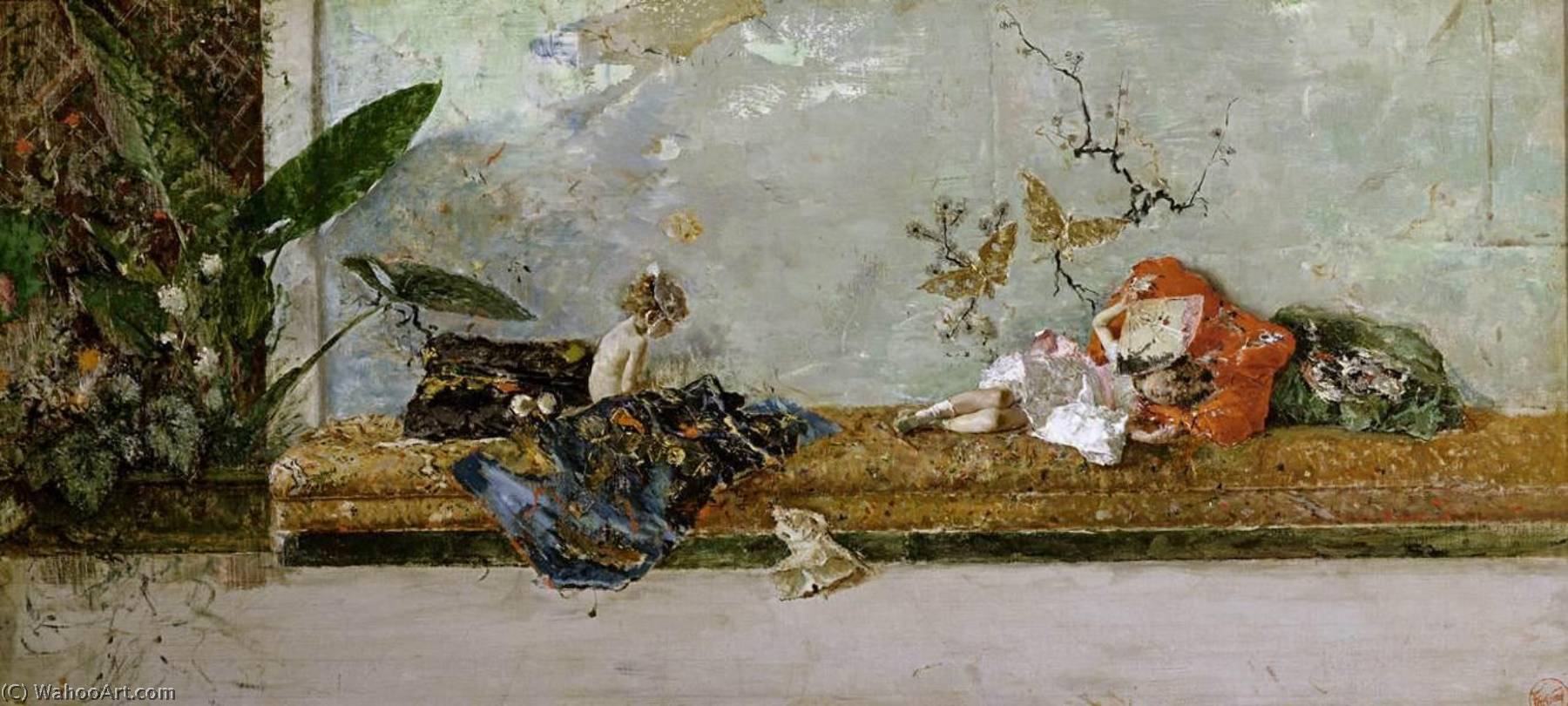 The Artist's Children In The Japanese Salon — Mariano Fortuny Y Marsal