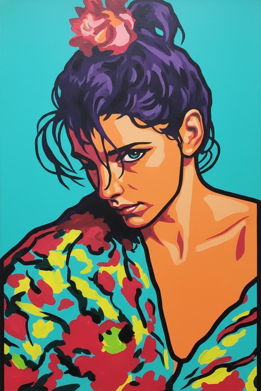 Fragmented Melancholy In Cyan And Violet: A Singular Vision Of Introspective Grace — Caroline Pelletier