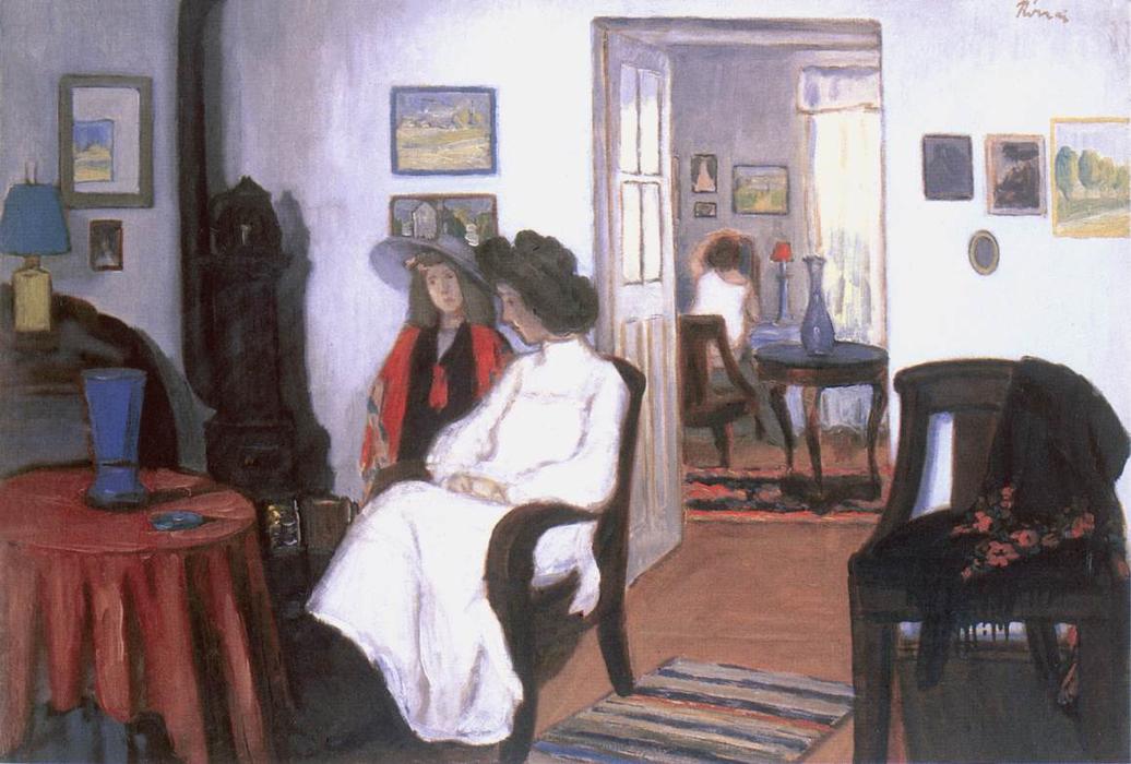 White Wall, Brown Furniture — József Rippl-rónai