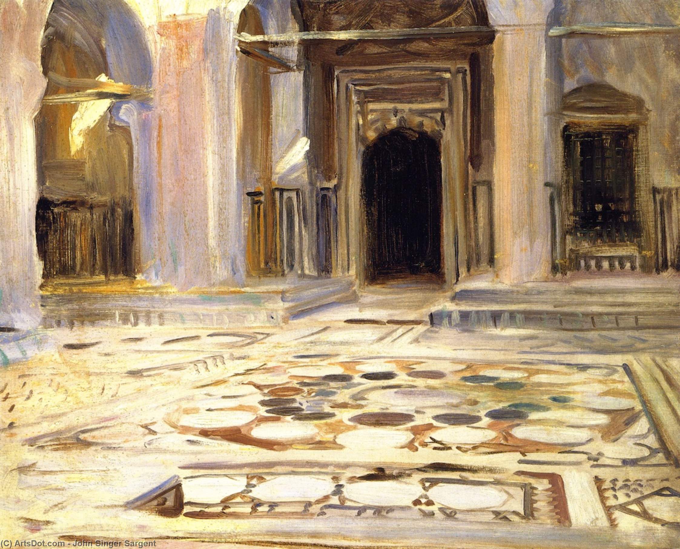 Pavement, Kairo — John Singer Sargent