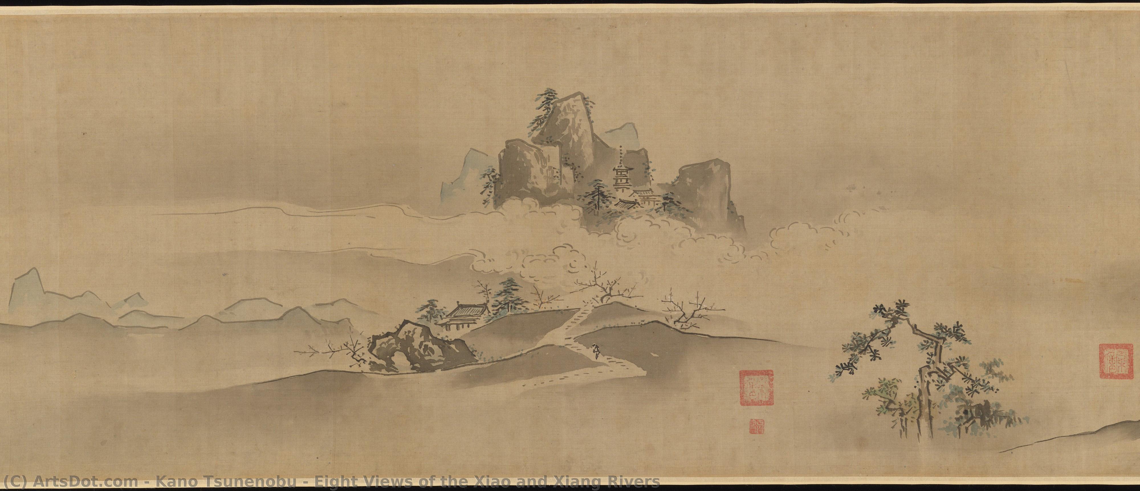 Eight Views Of The Xiao And Xiang Rivers — Kano Tsunenobu