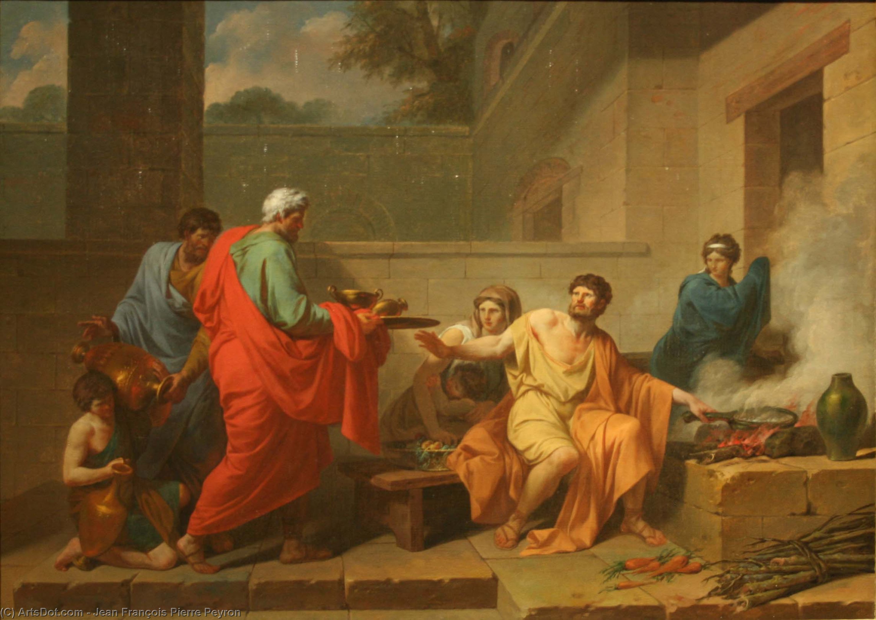 Manius Curius Dentatus Refusing The Gifts Of The Samnites — Jean-françois Pierre Peyron