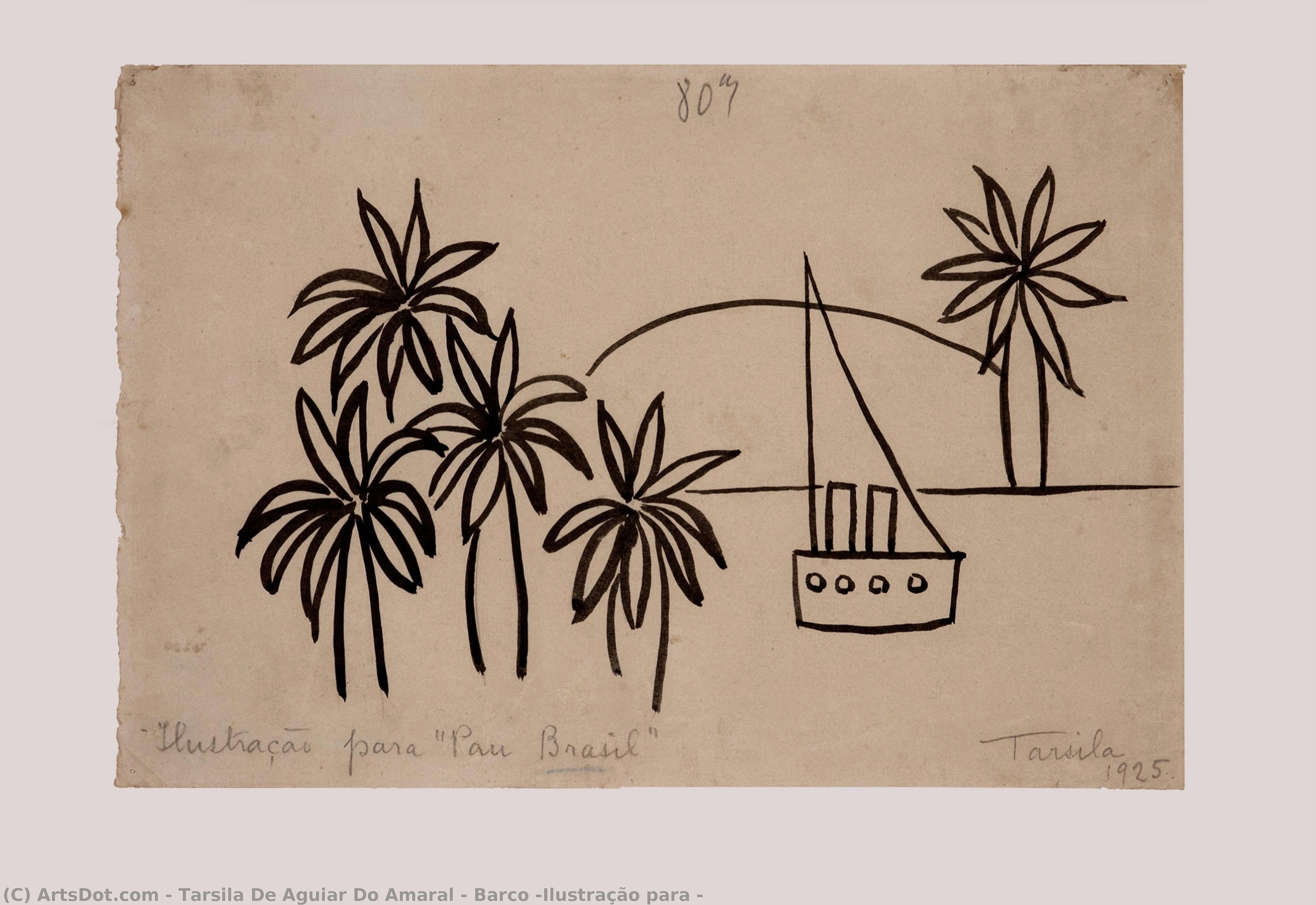 Barco (ilustração Para — Tarsila Do Amaral