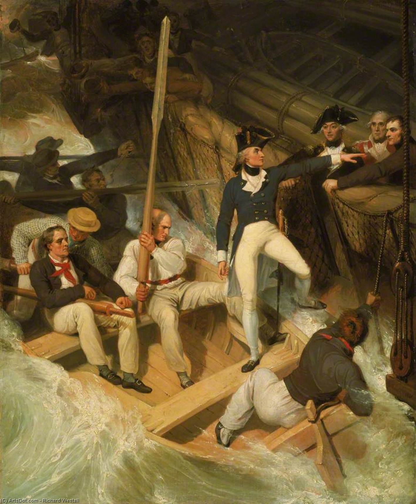 Nelson Boarding A Captured Ship — Ричард Весталл