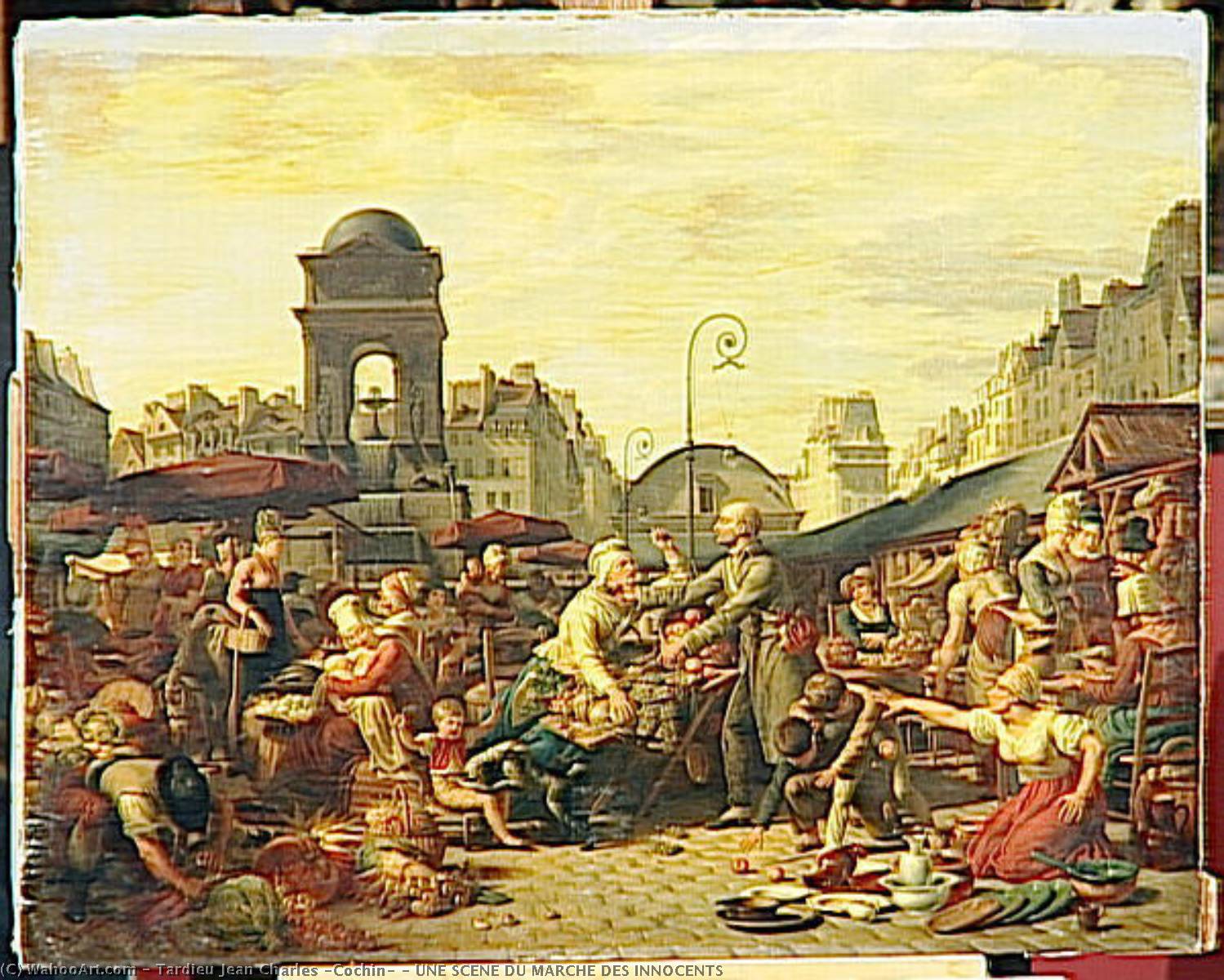 Une Scene Du Marche Des Innocents — Tardieu Jean Charles (cochin)