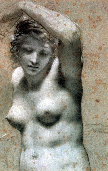 Female Nude Raising Her Arm — Pierre-paul Prud'hon