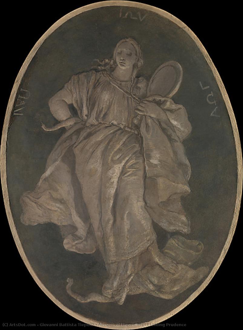Allegorical Figure Representing Prudence — Giambattista Tiepolo