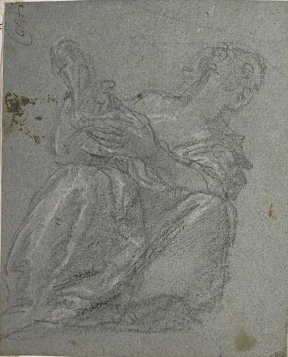 Woman Sitting On The Ground. Chastity — Paolo Veronese