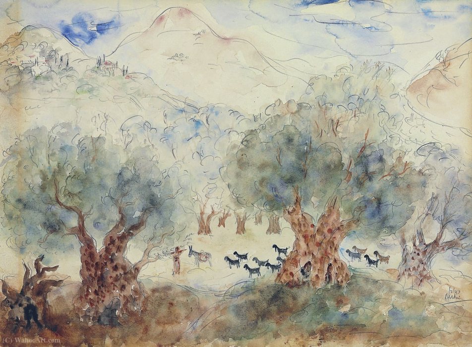 Olive Trees In The Galilee - (02) — Reuven Rubin