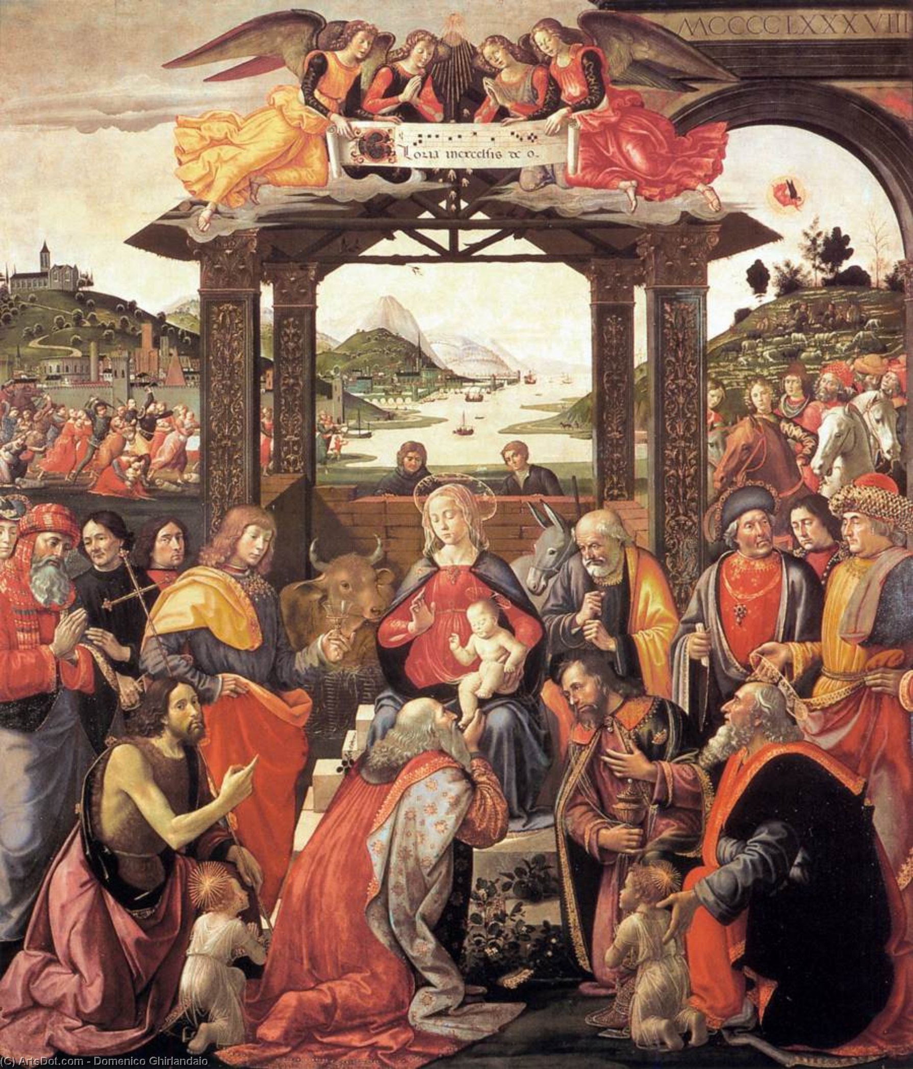 Die Anbetung Der Könige — Domenico Ghirlandaio