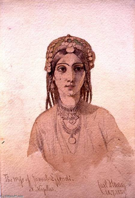 The Wife Of Jacob Effendi At Naplus — Carl Haag