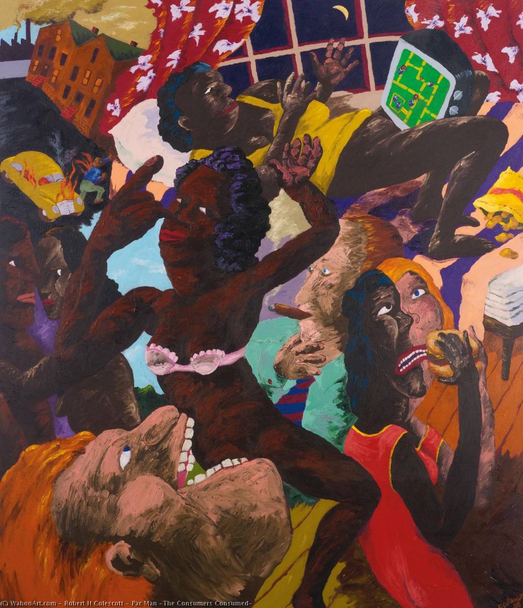 Pac Man (the Consumers Consumed) — Robert H. Colescott