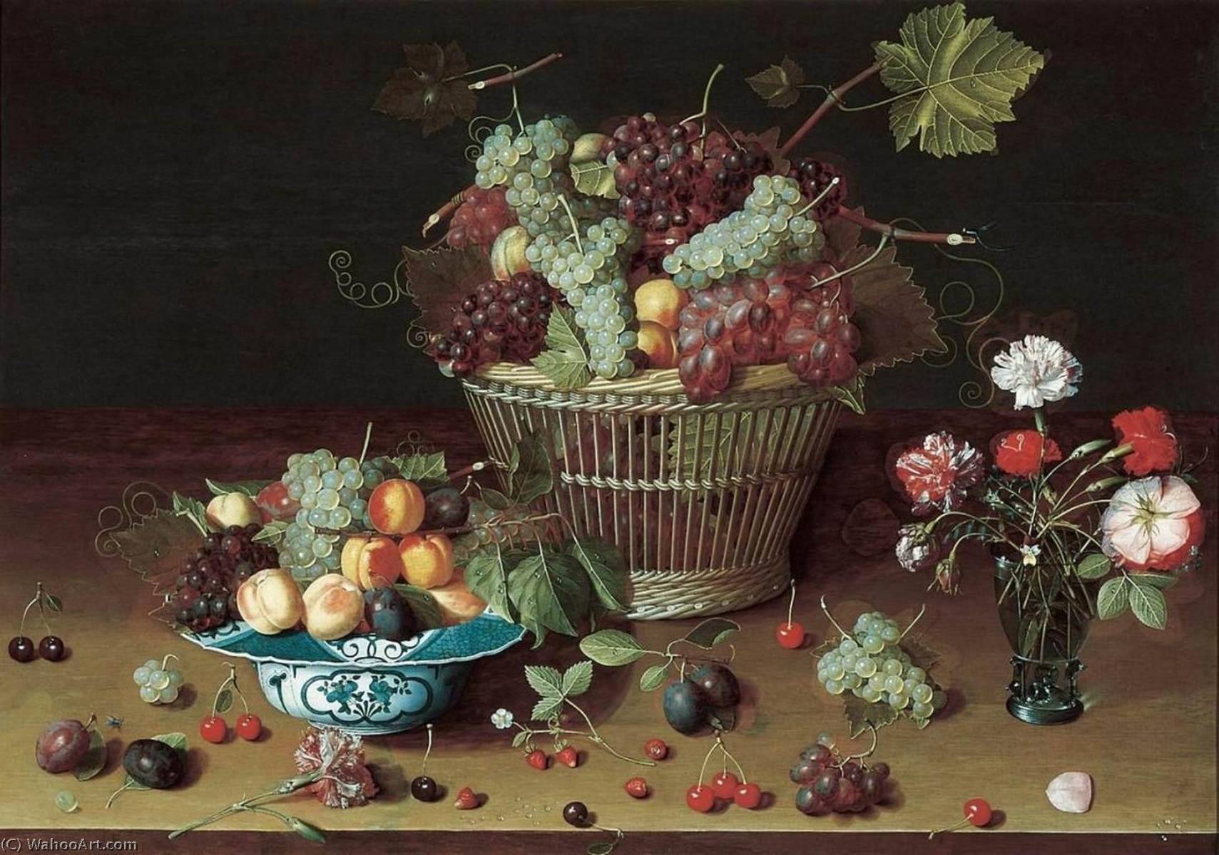 Still Life With Fruit And Flowers — Isaak Soreau