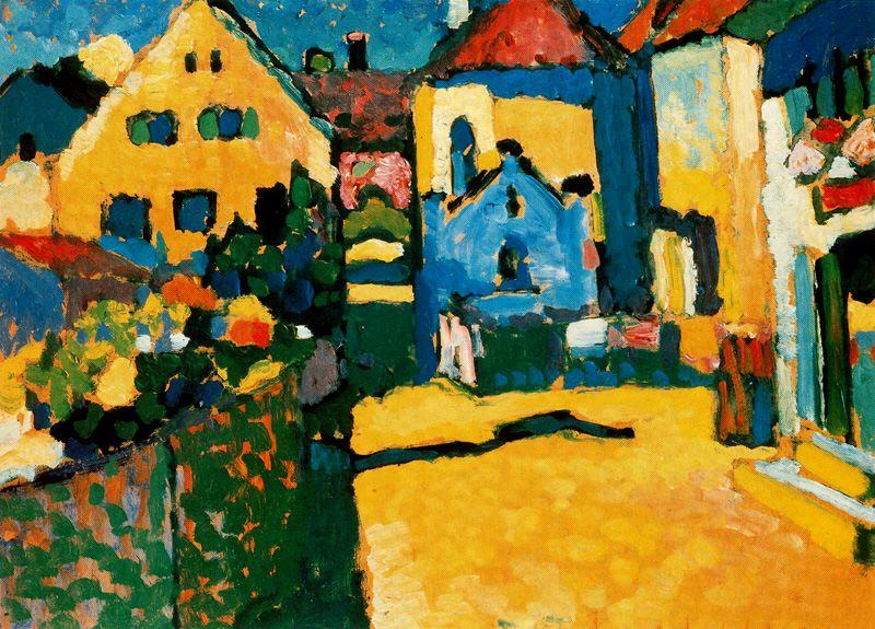Grungasse En Marnau — Wassily Wassilyevich Kandinsky