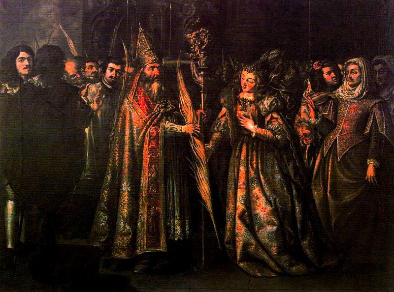 El Obispo De Asís Entregando La Palma A Santa Clara — Juan De Valdés Leal