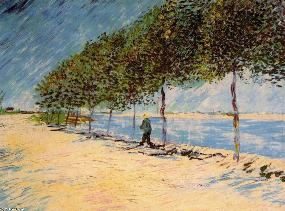 Paseo Por Las Orillas Del Sena Cerca De Asnières — Vincent Willem Van Gogh