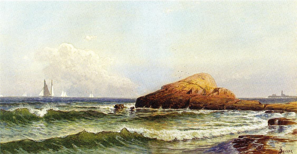 Little Bass Rock, Narragansett Pier — Alfred Thompson Bricher
