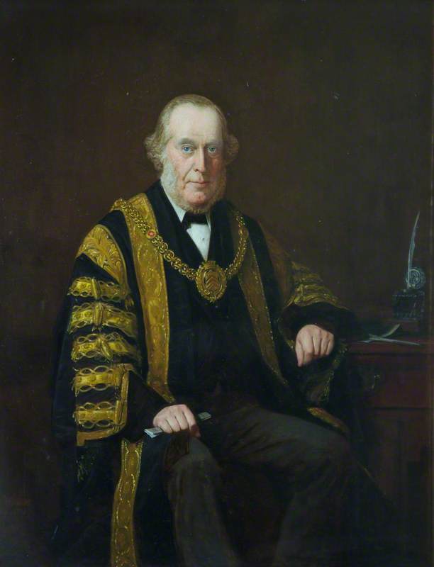 Alderman Andrew Fulton, Mayor Of Cardiff (1884–1885) — Barnett Samuel Marks