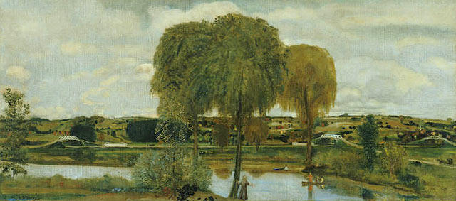 Along The Erie Canal — Arthur B. Davies