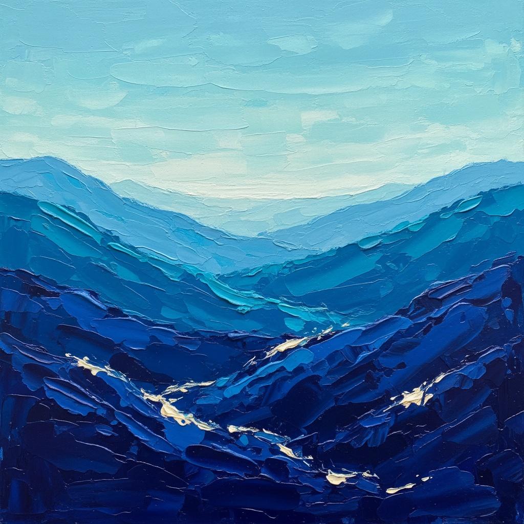 Monolithische Indigo-kämme: Eine Meditative Studie Skulpturaler Alpiner Schatten Und Lichter — Christian Noiret