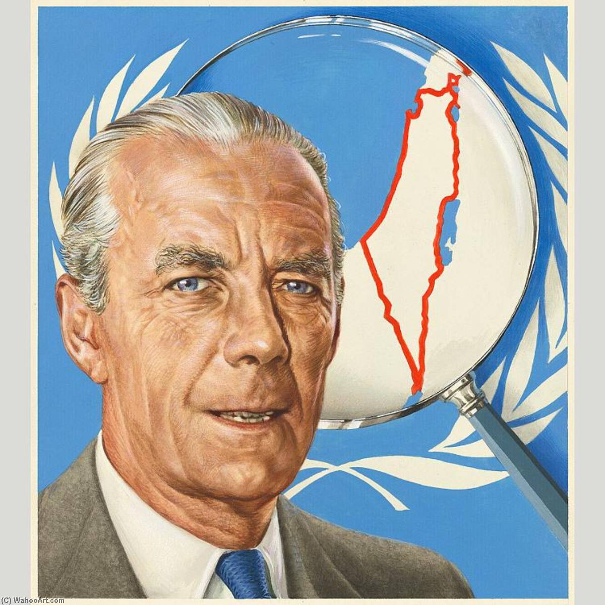 Count Folke Bernadotte Of Wisborg — Boris Chaliapin