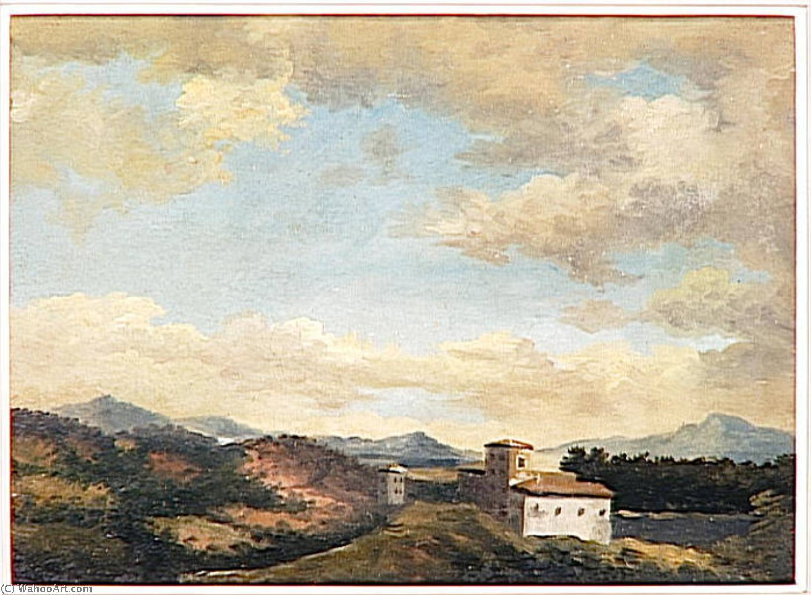 A La Villa Farnese Arbres Et Fabriques — Pierre-henri De Valenciennes
