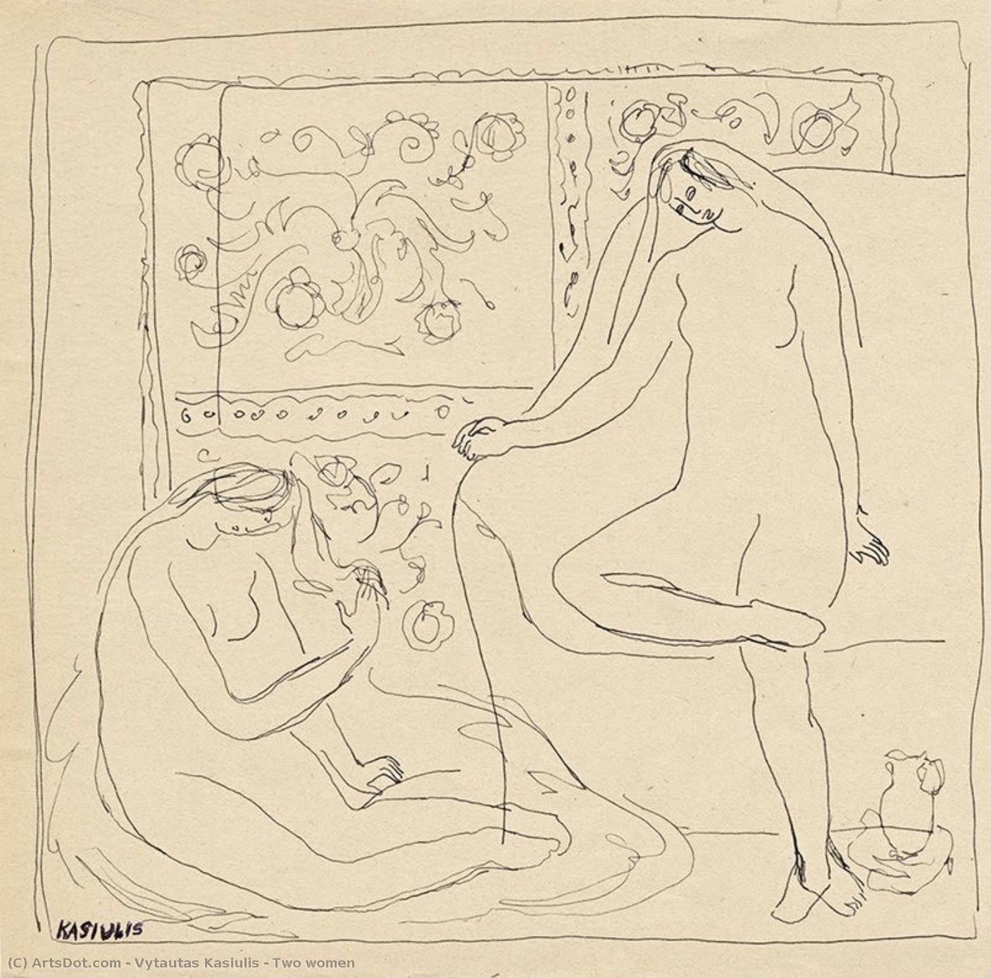 Two Women — Vytautas Kasiulis