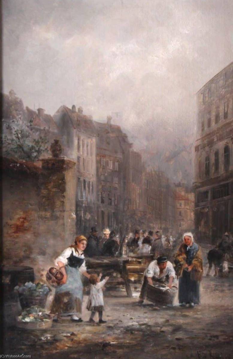 Market Scene — Emil Barbarini