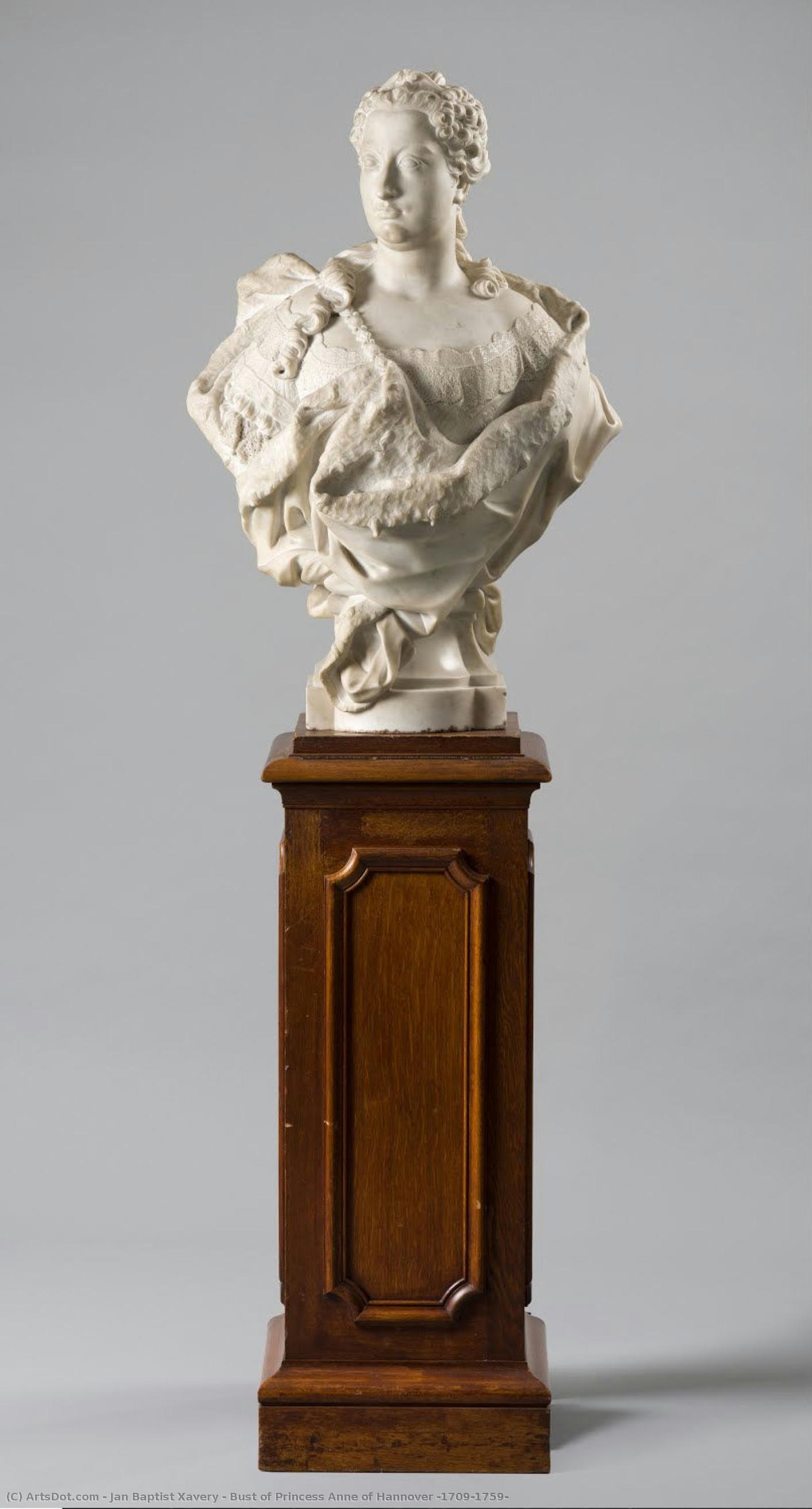 Bust Of Princess Anne Of Hannover (1709-1759) — Jan Baptist Xavery