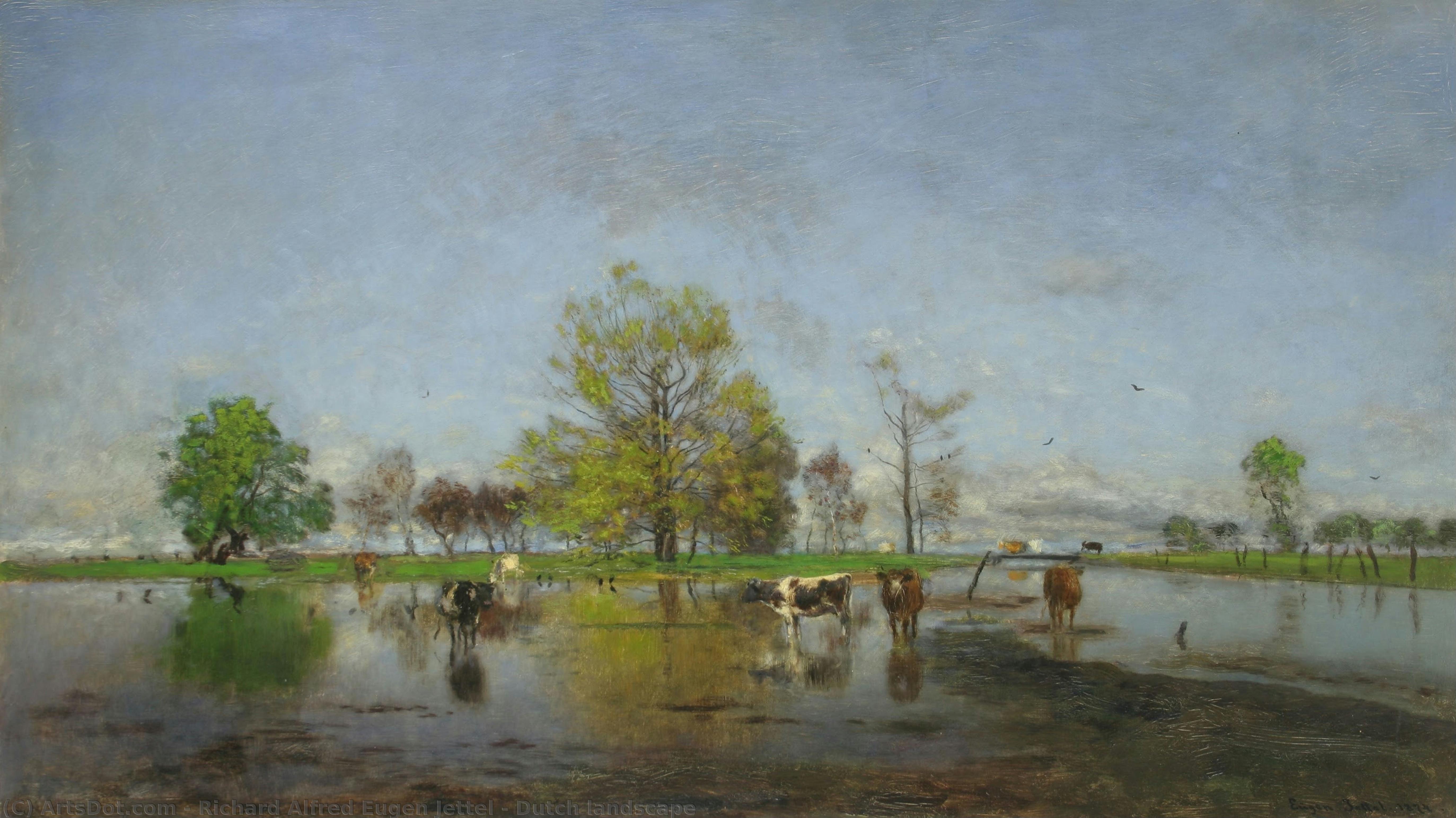 Dutch Landscape — Richard Alfred Eugen Jettel