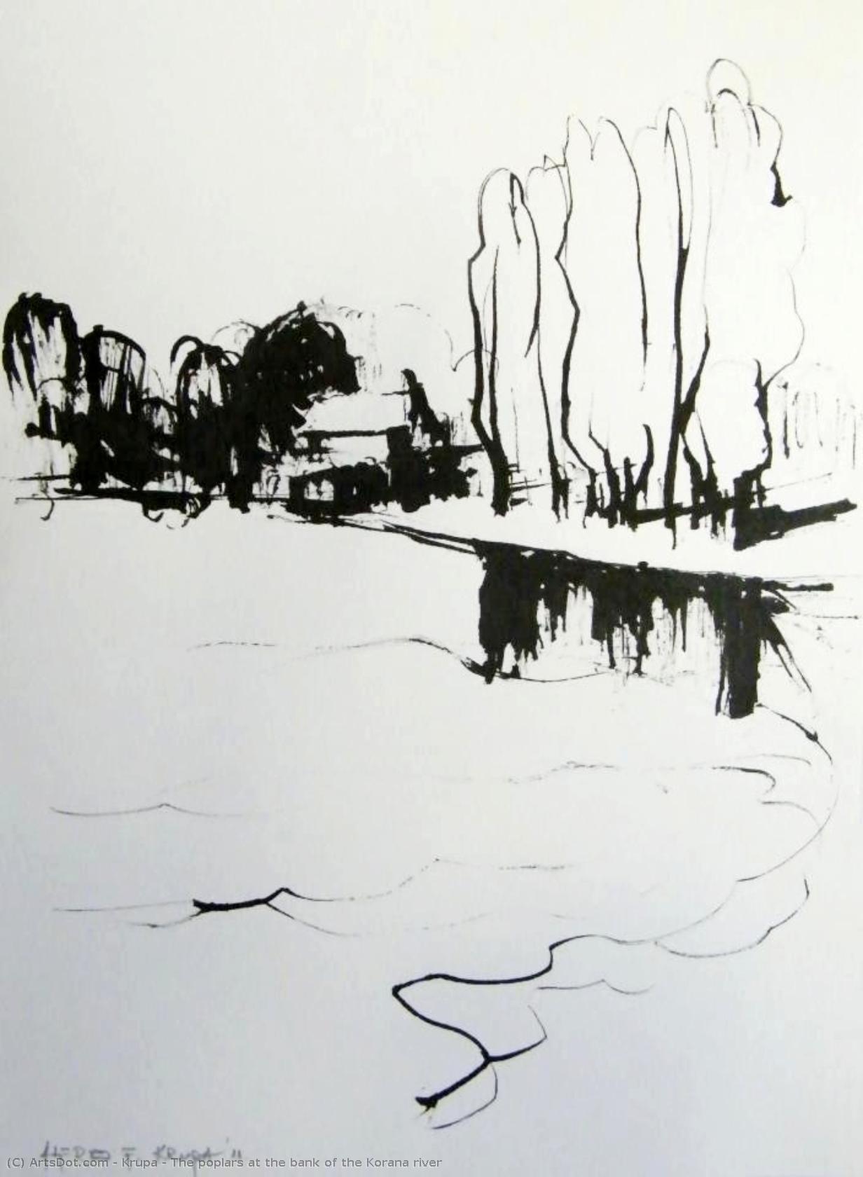 The Poplars At The Bank Of The Korana River — Alfred Freddy Krupa