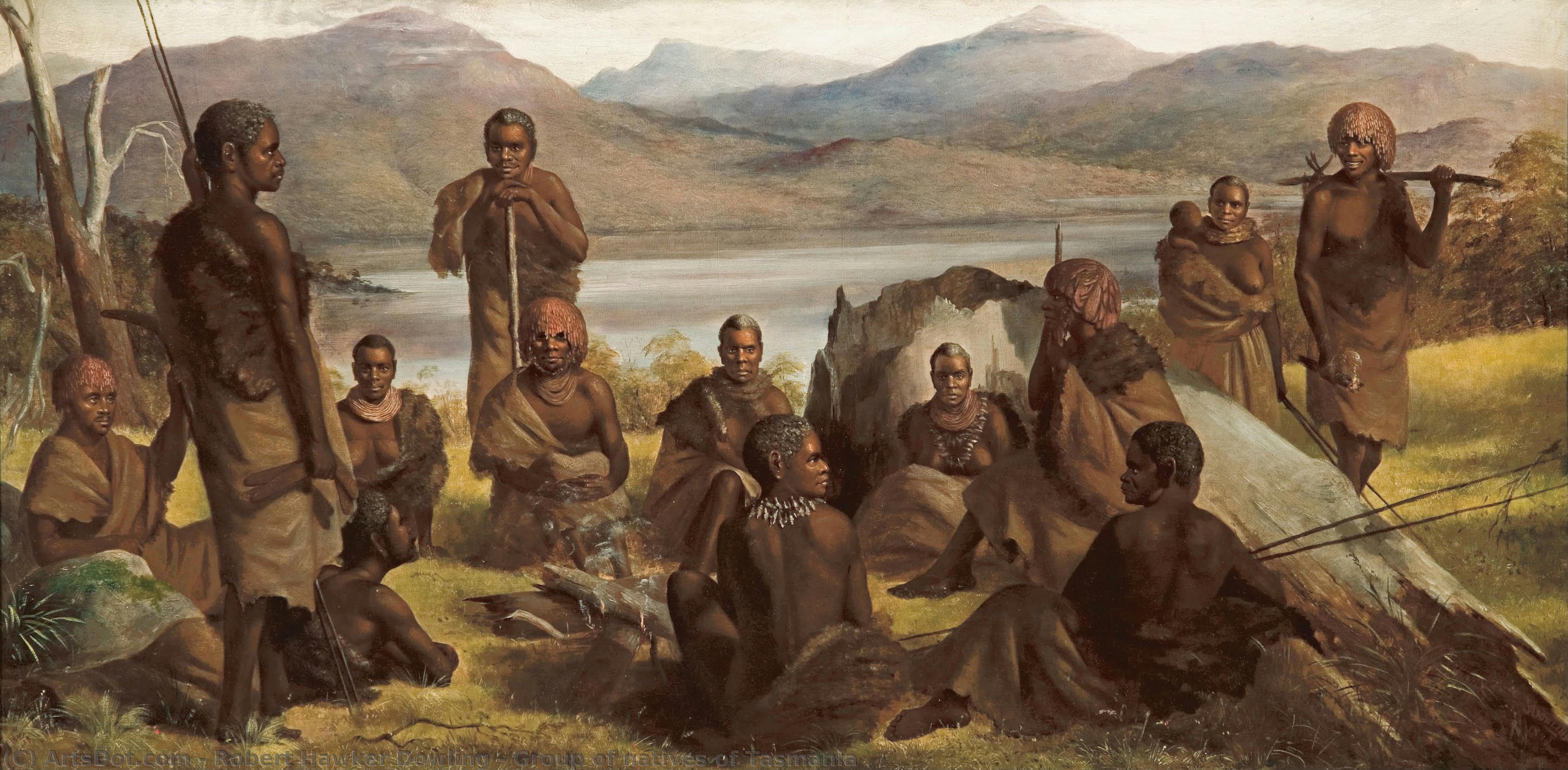 Group Of Natives Of Tasmania — Robert Hawker Dowling