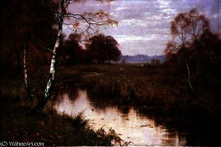 Autumn Haunts Of The Kingfisher — Edward Wilkins Waite