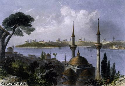 General View Of Constantinople From Scutari — ウィリアム・ヘンリー・バートレット