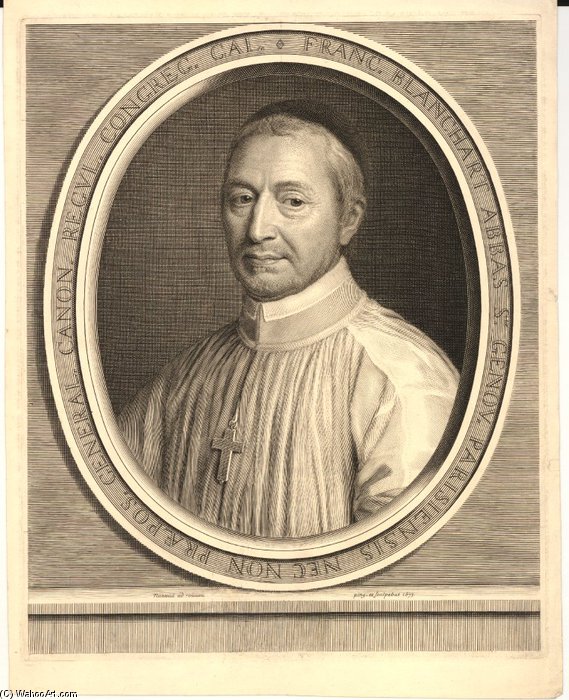 Portrait Of Abbott Francois Blanchart — Robert Nanteuil