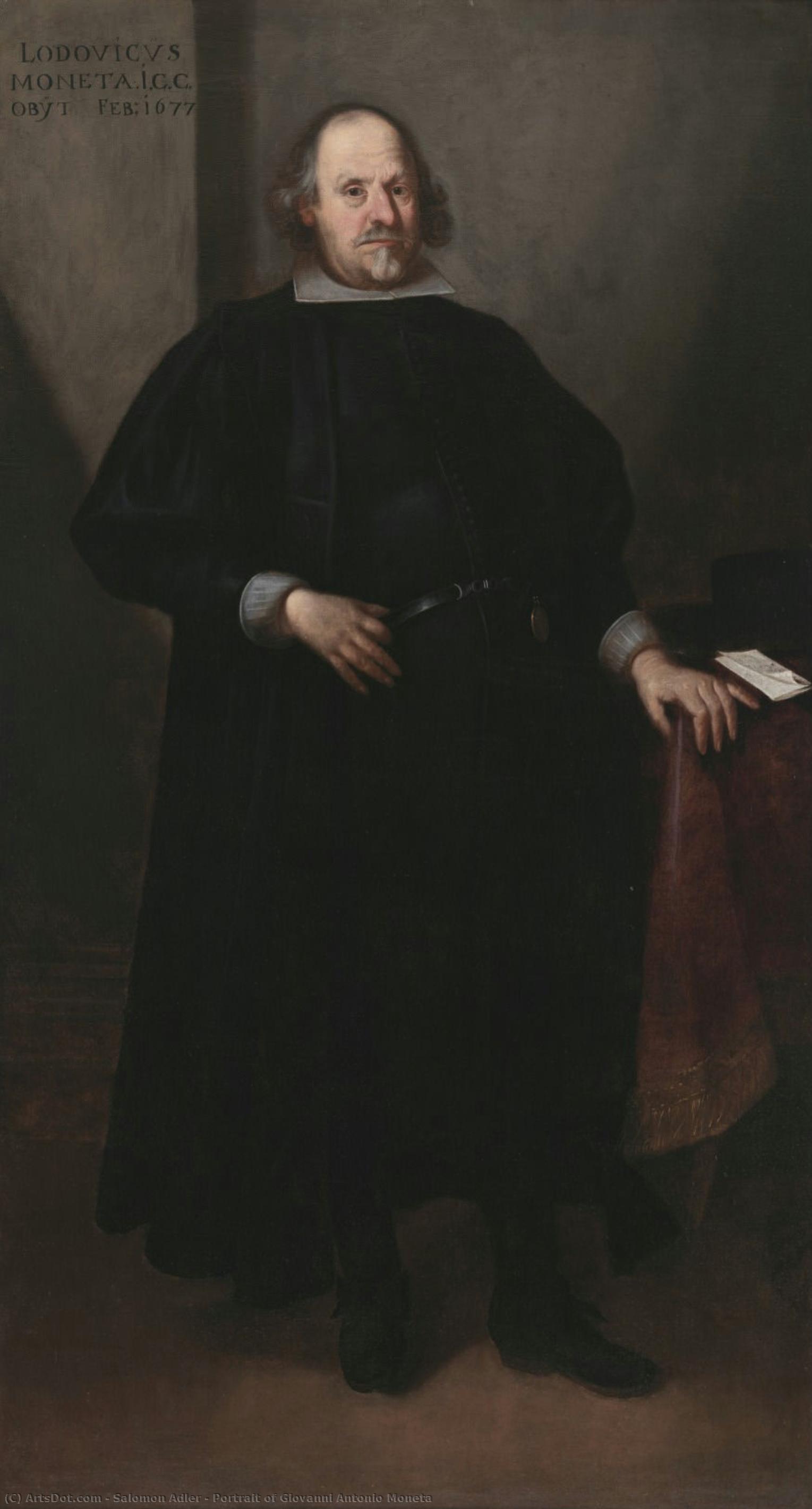 Portrait Of Giovanni Antonio Moneta — Salomon Adler