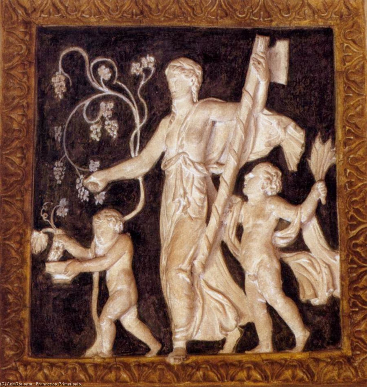 Ceiling Decoration (detail) — Франческо Приматиччо