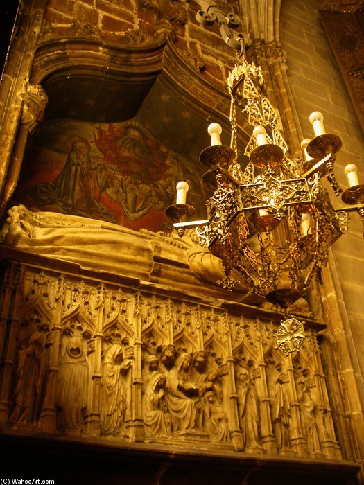 Sepulcre De Sança Ximenis De Cabrera, Escultura De Pere Oller I Pintura De Lluís Dalmau — Lluís Dalmau