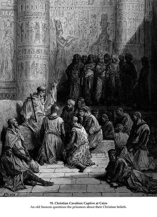 Christian Cavaliers Captive At Cairo — Paul Gustave Doré