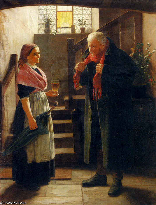 Keeping Out Of The Cold — James Hayllar