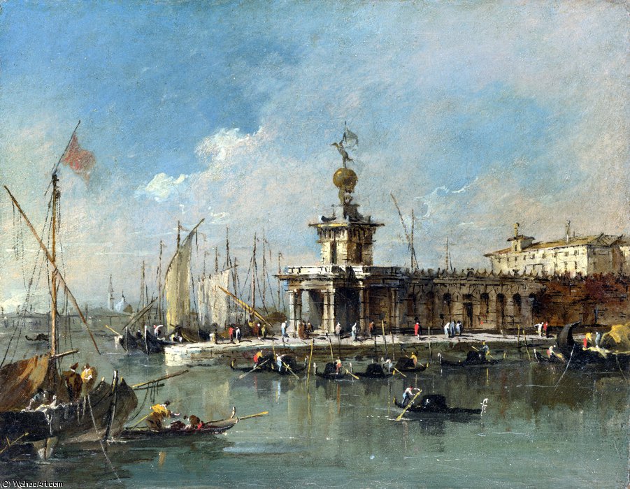 The Punta Della Dogana — Francesco Lazzaro Guardi