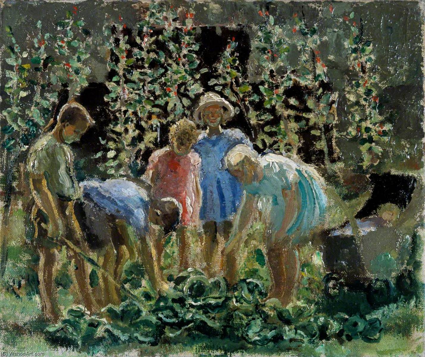 Evacuees Growing Cabbages — Leila Faithfull