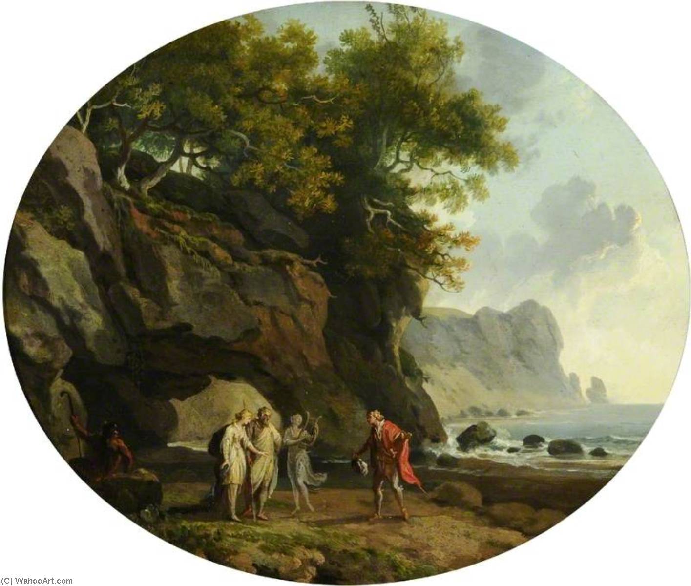 Scene From 'the Tempest' (from The Play By William Shakespeare) — George Barret The Elder