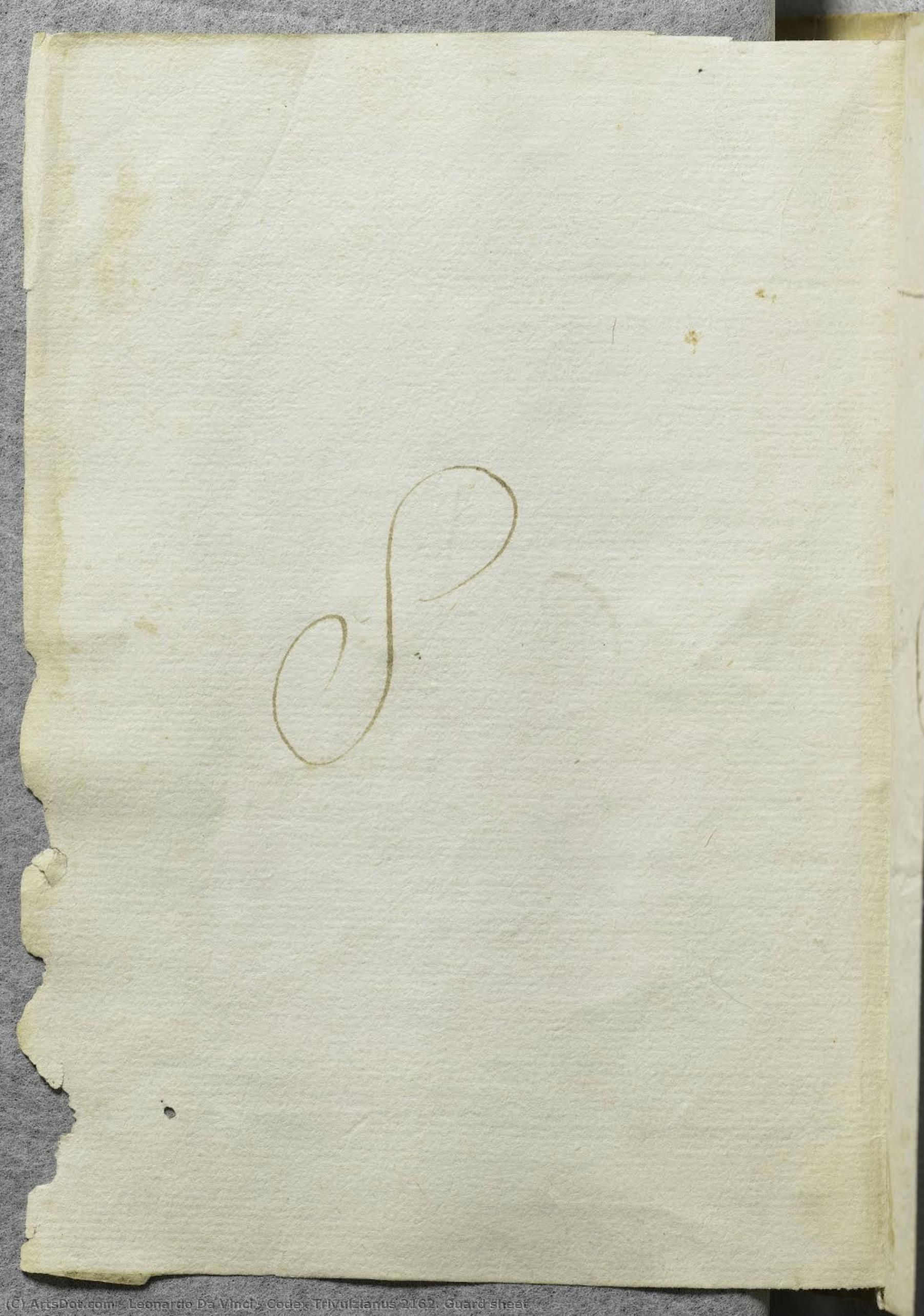 Codex Trivulzianus 2162. Guard Sheet — Leonardo Da Vinči